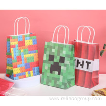 Tote fashion kraft paper bags with handles